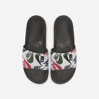 Papuci Nike Benassi JDI Barbati Negrii Albi Colorati Negrii | QJOV-61802